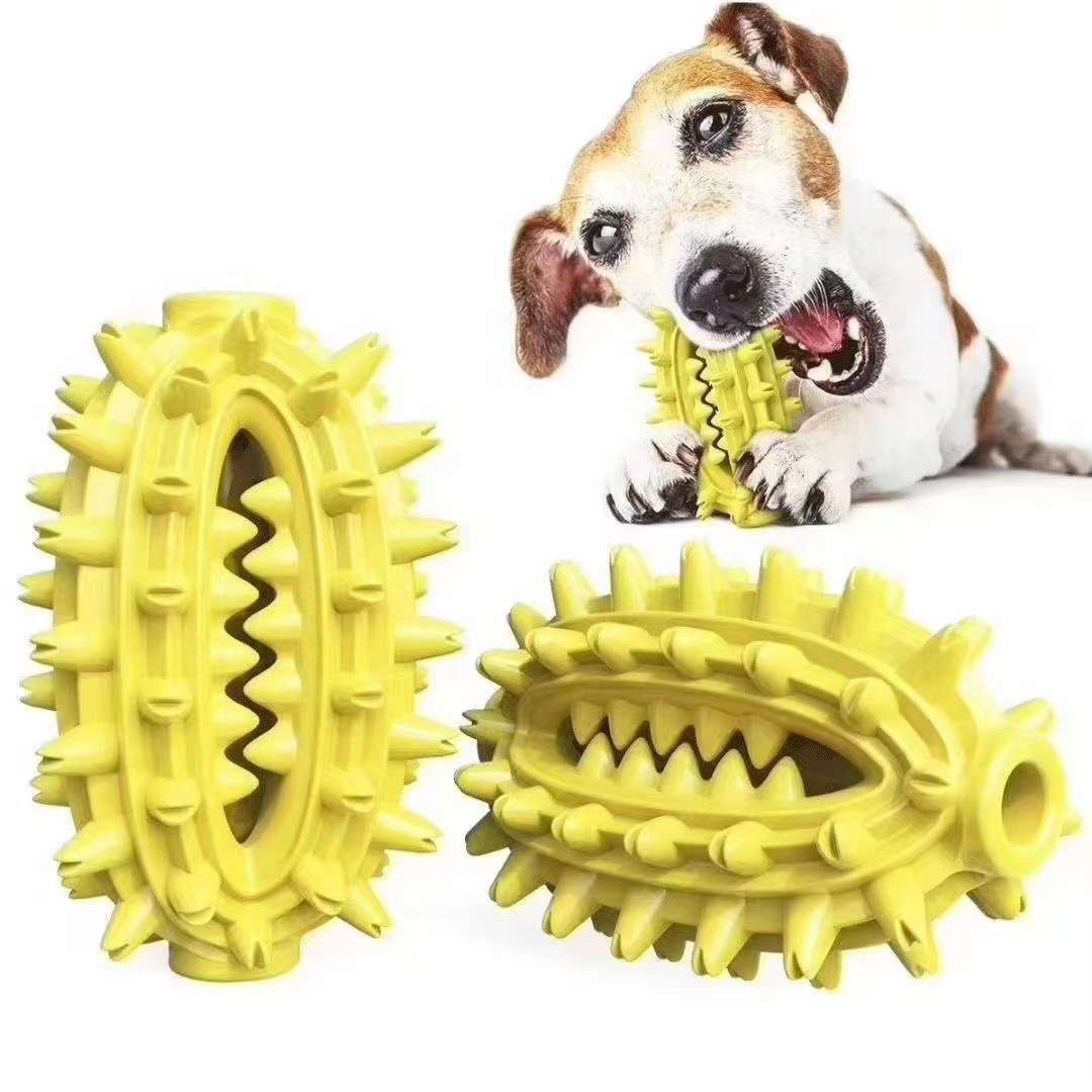 一款产品多种配置，仙人球狗牙刷，两端贯通，可以方便的搭配磨牙绳或者吸盘，组合成多种配置的狗狗玩具，防止跟卖！详情3