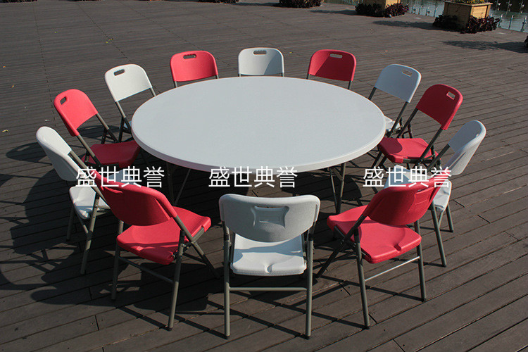 浙江外贸出口户外婚礼折叠椅中空吹塑椅子商场便携式会议椅培训椅详情图14