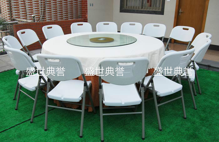 浙江外贸出口户外婚礼折叠椅中空吹塑椅子商场便携式会议椅培训椅详情图12