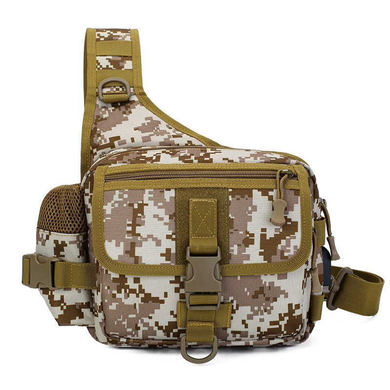 户外多功能单肩包鞍袋包男迷彩斜跨运动包战术背包登山旅行骑行包详情图3
