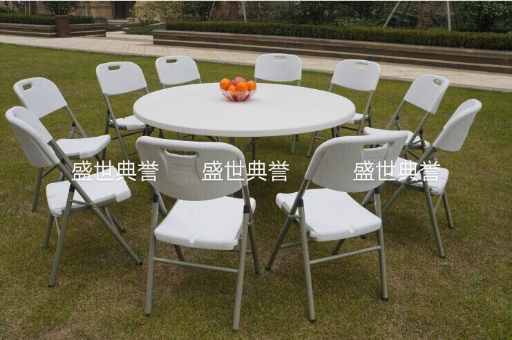 浙江外贸出口户外婚礼折叠椅中空吹塑椅子商场便携式会议椅培训椅详情图11