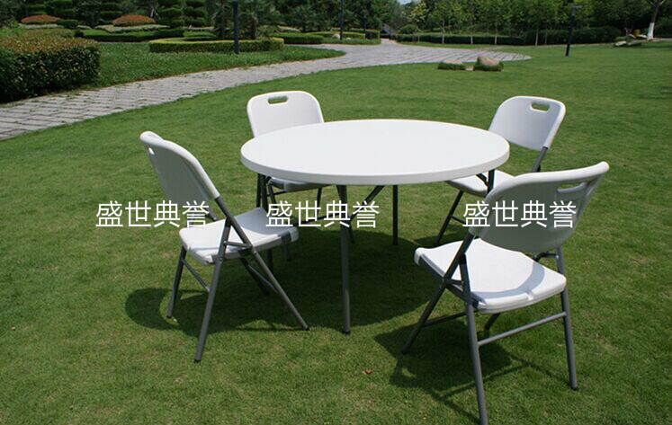 浙江外贸出口户外婚礼折叠椅中空吹塑椅子商场便携式会议椅培训椅详情图10