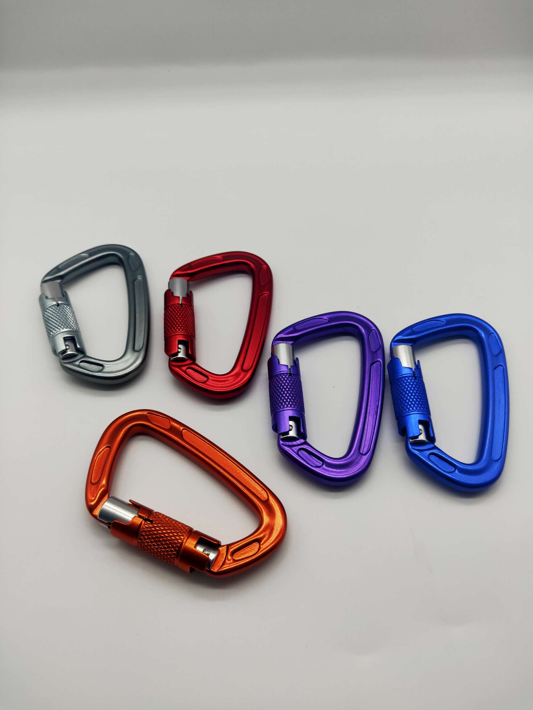 Type D Mountaineering Buckle 22Kg Rock Climbing Quick Hook 7075 Aviation Aluminum Buckle Camping Equipment Hammock Safety Buckle full figure