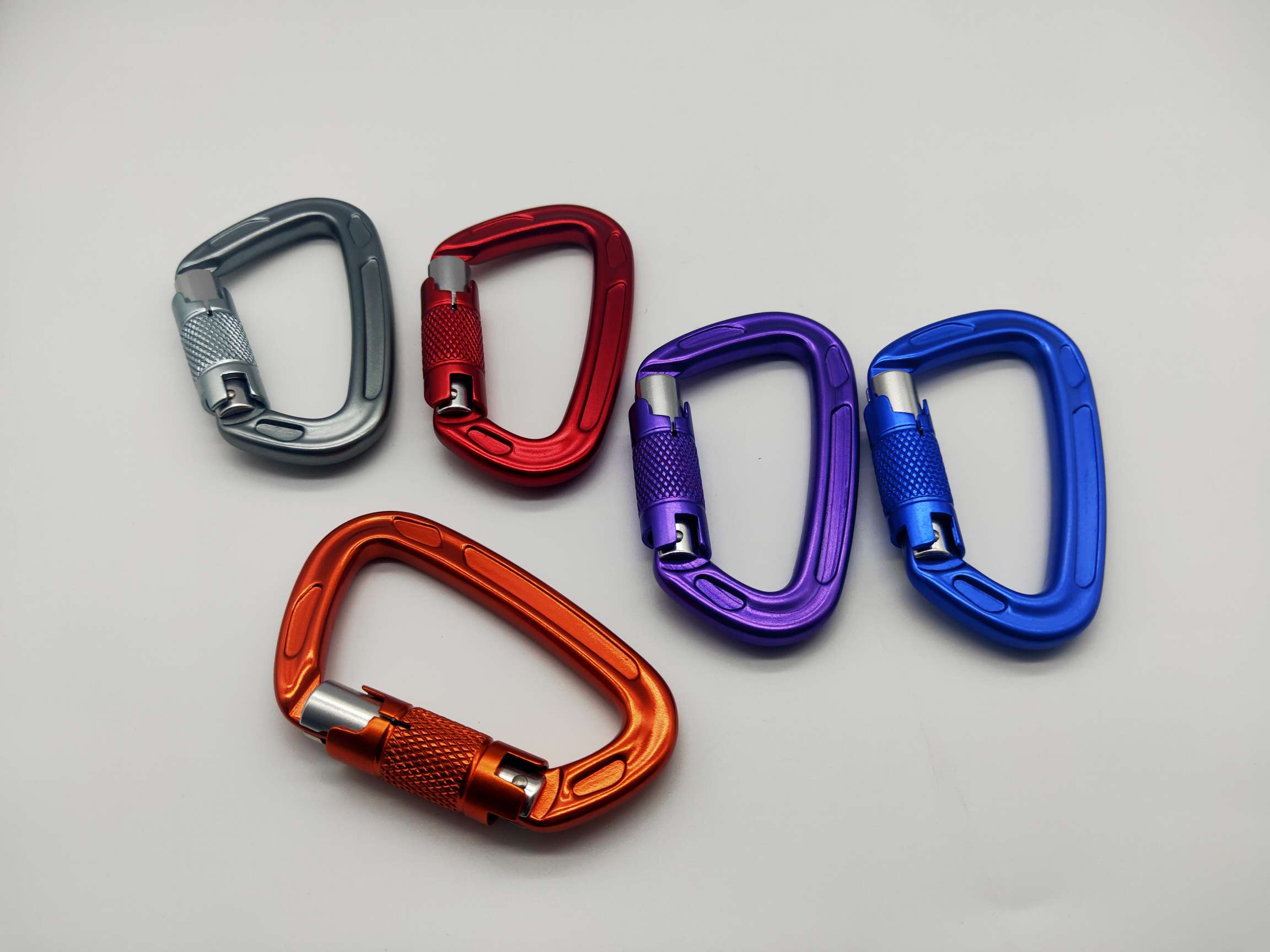 Type D Mountaineering Buckle 22Kg Rock Climbing Quick Hook 7075 Aviation Aluminum Buckle Camping Equipment Hammock Safety Buckle Item Picture