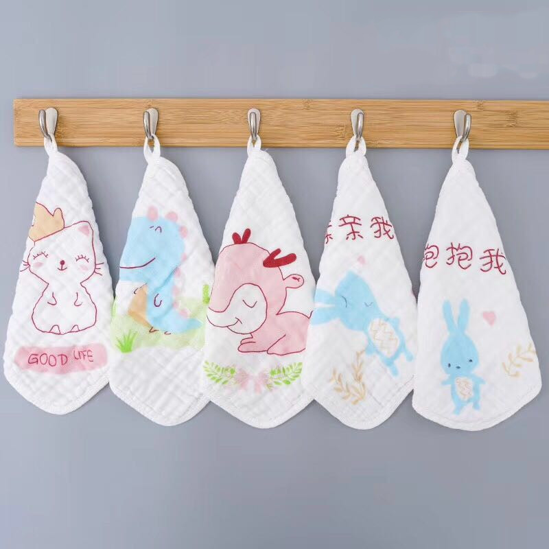 宝宝幼儿新生儿婴儿用品洗脸擦口水巾纯全棉纱布小方巾手帕