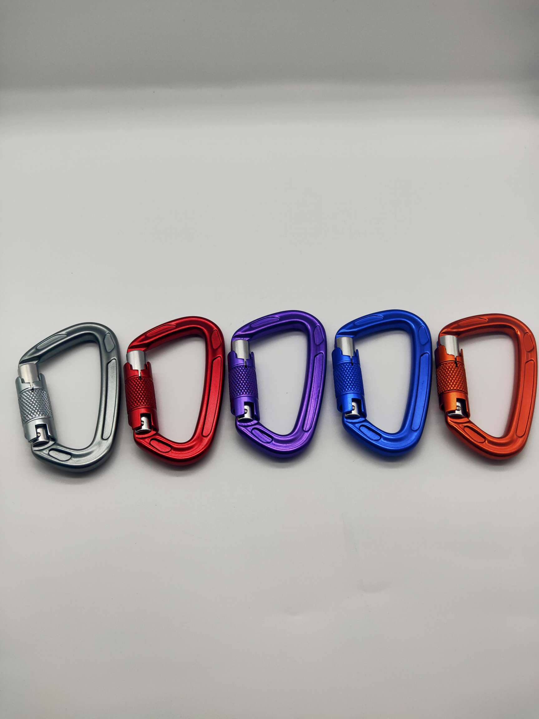 Type D Mountaineering Buckle 22Kg Rock Climbing Quick Hook 7075 Aviation Aluminum Buckle Camping Equipment Hammock Safety Buckle details Picture