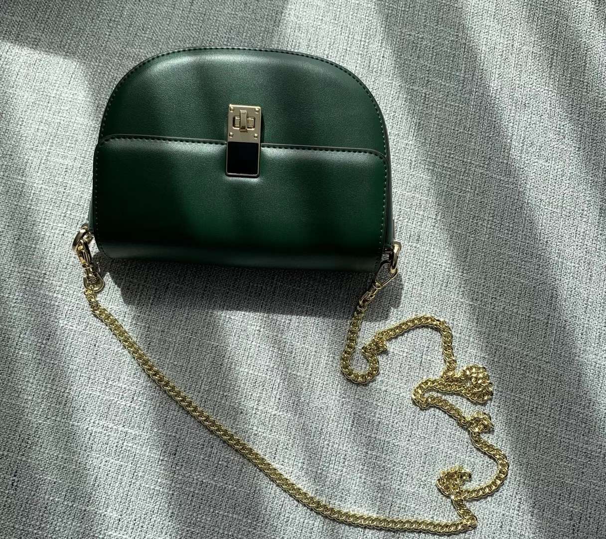 真皮女包实物图