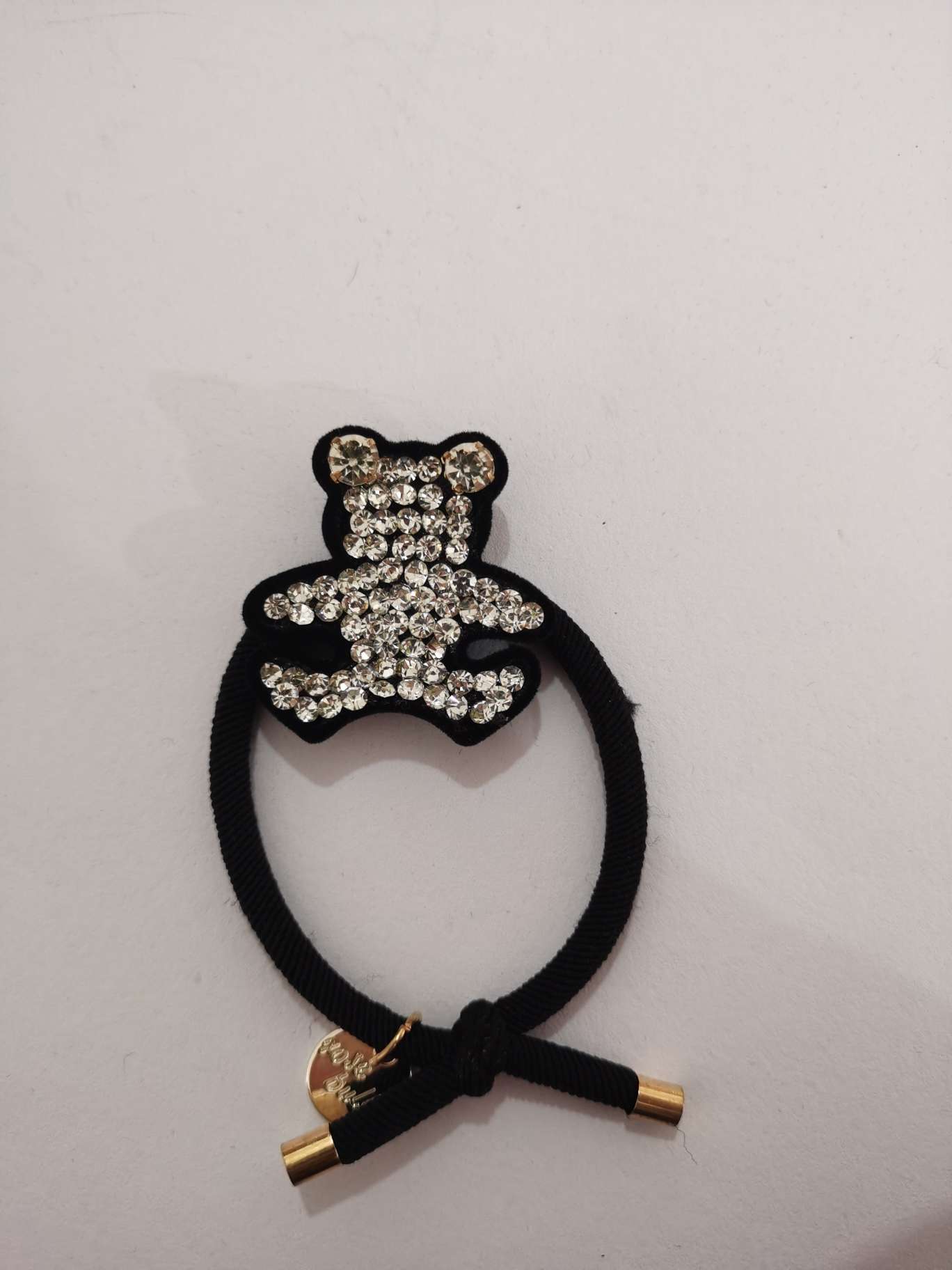 South Korea Dongdaemun Fashion Duck Beak Clip Personality Rubber Band Girl Grab Clip New Side Clip Top Clip Bear Full Of Diamond Rubber Band