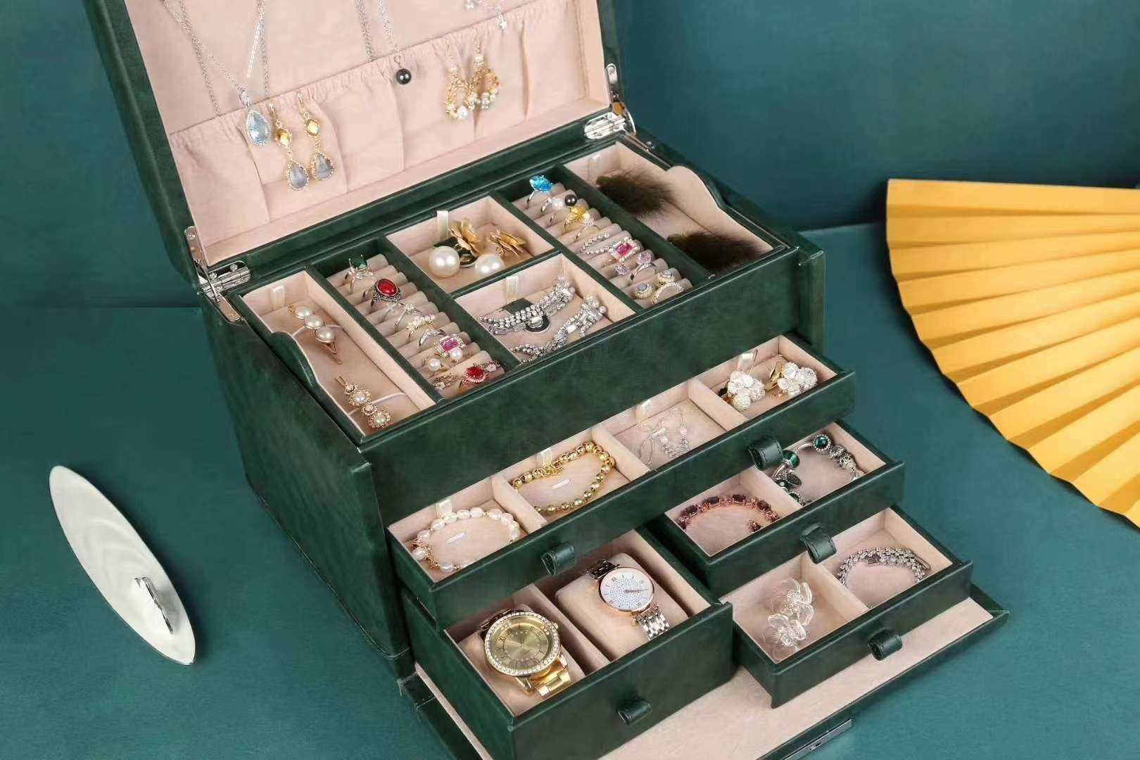High-end jewelry box storage box details Picture