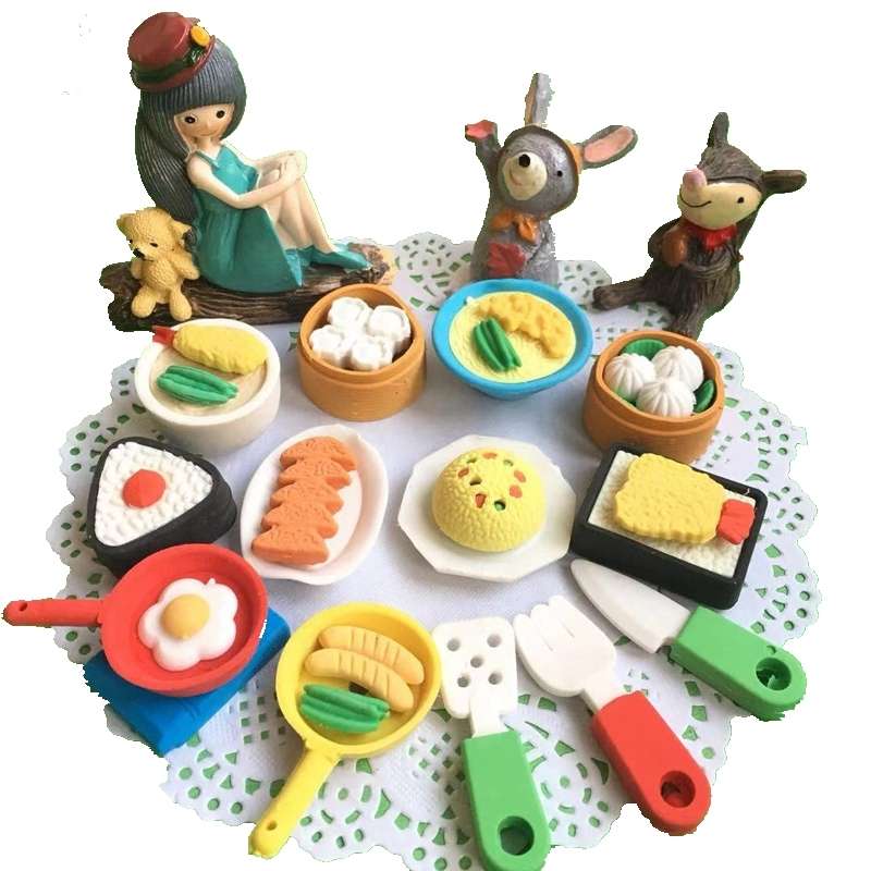 食物橡皮擦可拼拆日本寿司美食创意幼儿园学生儿童期末开学