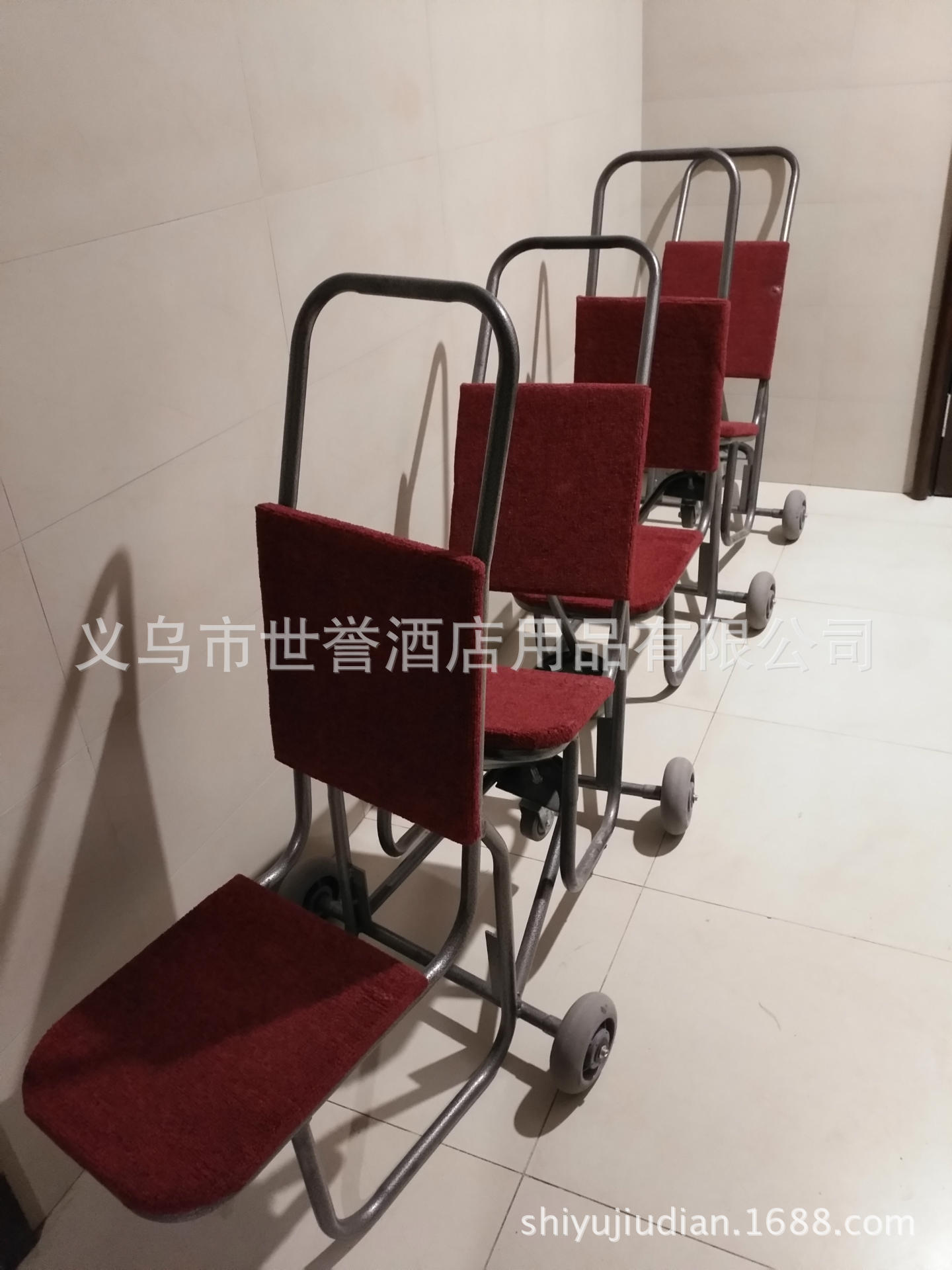 上海国际五星级酒店宴会厅椅子运输车会议中心宴会椅推车搬运车推椅车详情图16