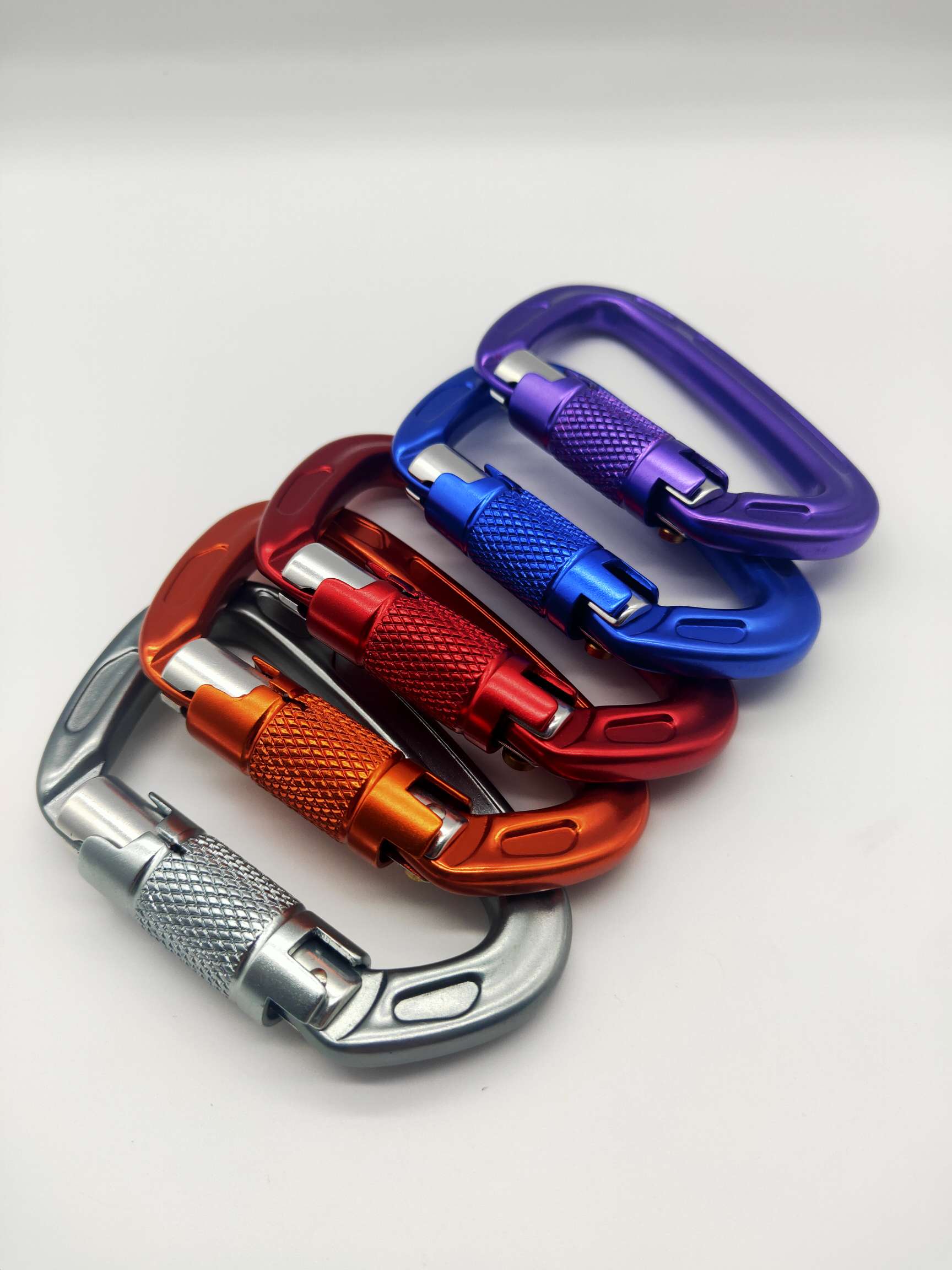Type D Mountaineering Buckle 22Kg Rock Climbing Quick Hook 7075 Aviation Aluminum Buckle Camping Equipment Hammock Safety Buckle