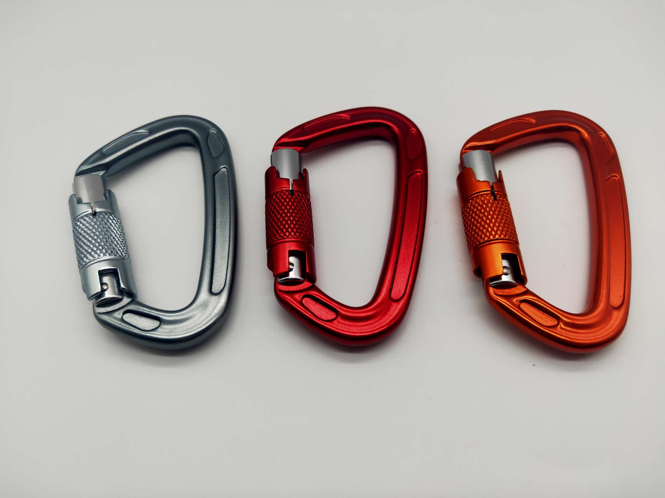 Type D Mountaineering Buckle 22Kg Rock Climbing Quick Hook 7075 Aviation Aluminum Buckle Camping Equipment Hammock Safety Buckle Specification drawing
