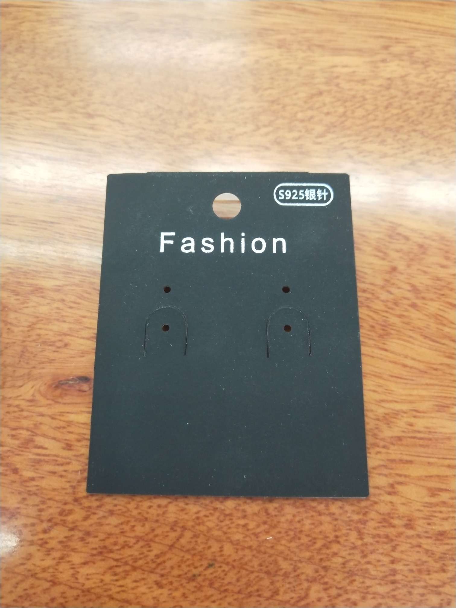 5.2×7.5 Plastic sticker black earrings, ear studs and clip hooks S925 thumbnail