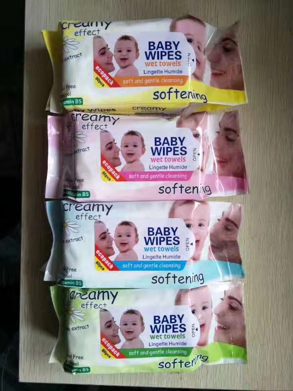 宝宝洁肤湿巾，柔肤湿巾，40克无纺布，14X18尺寸，无酒精详情图1