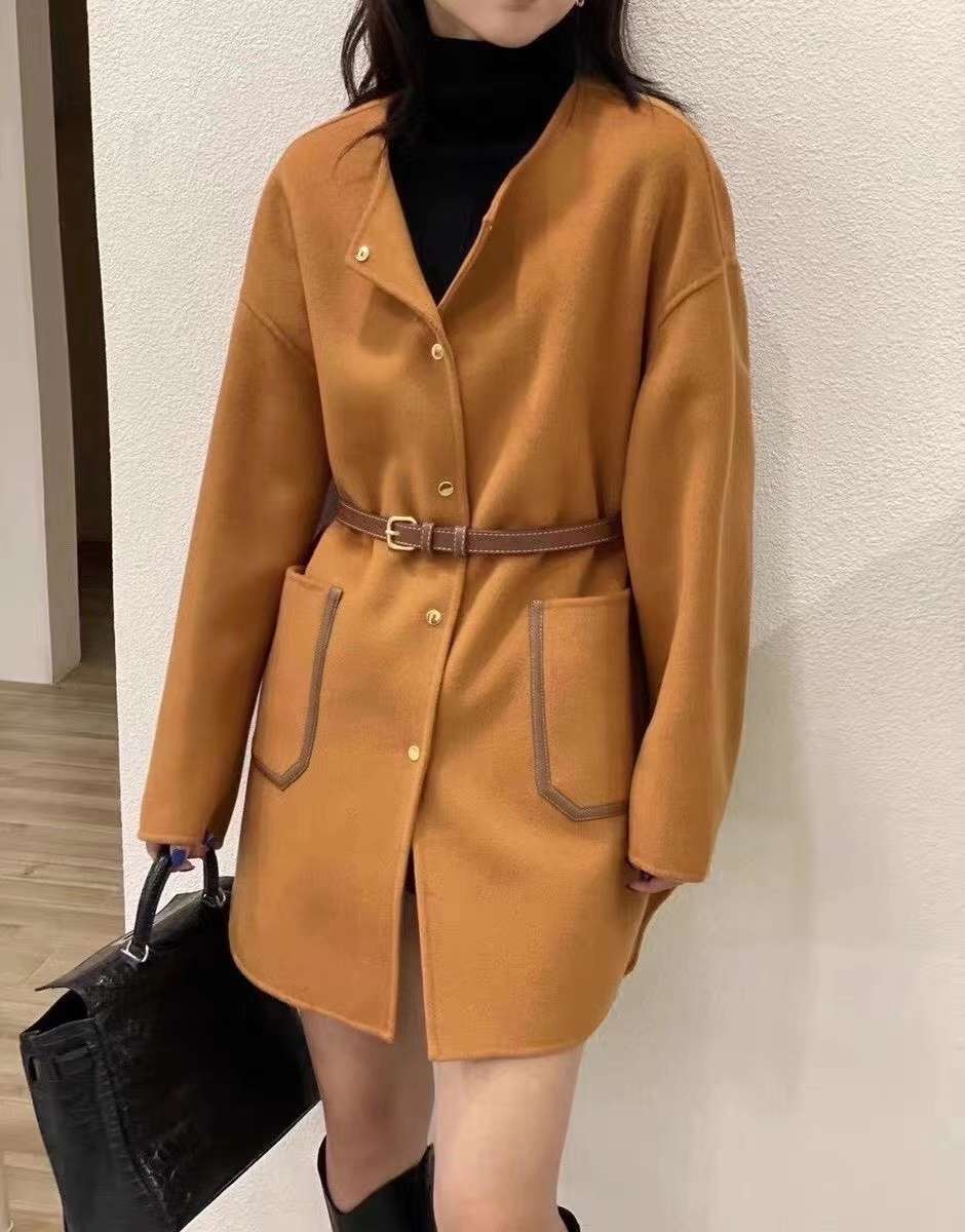 秋冬款双面羊绒大衣详情图2