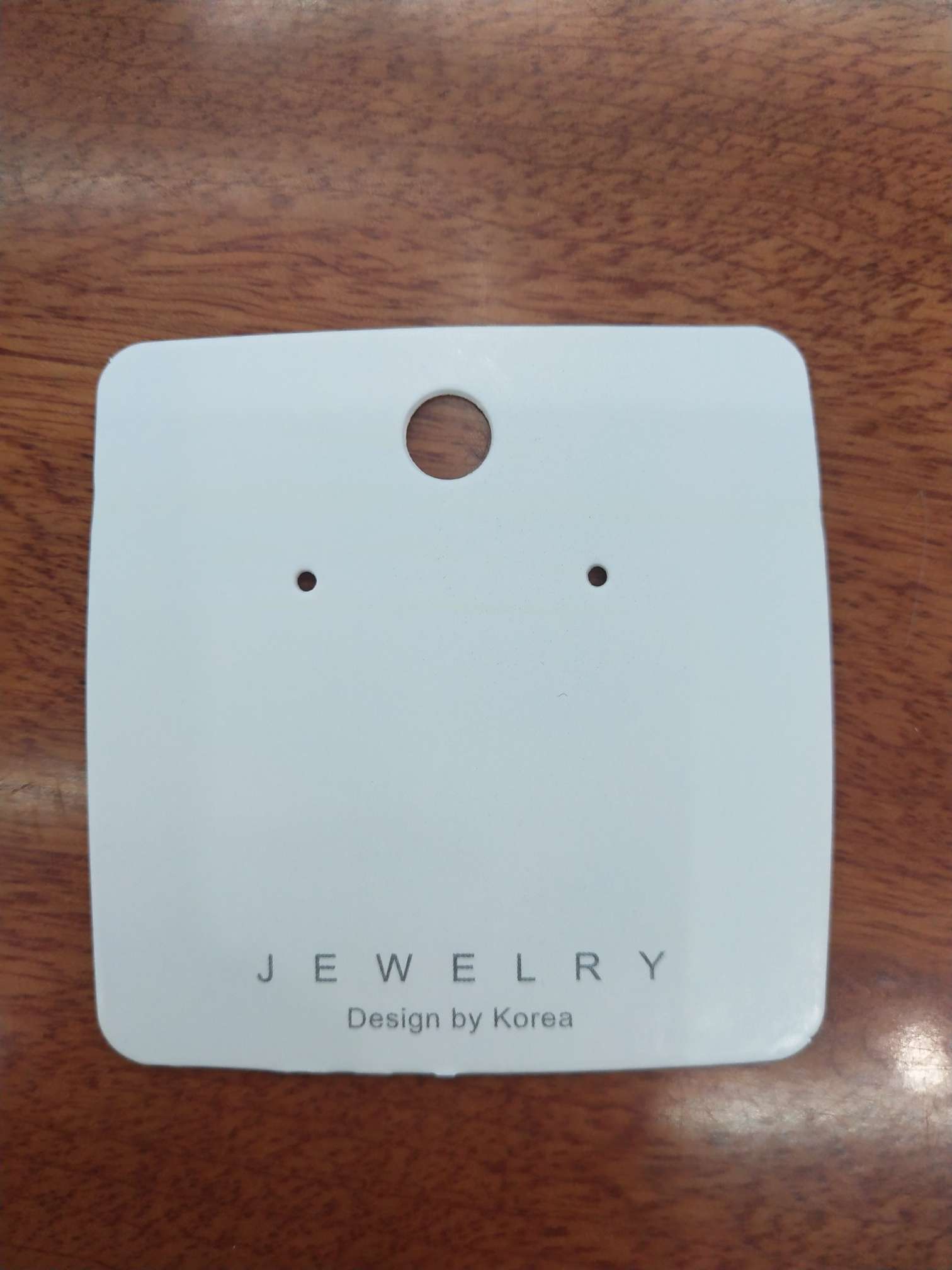 7 x 7 White card 300g arc 7 square card earring stud card thumbnail