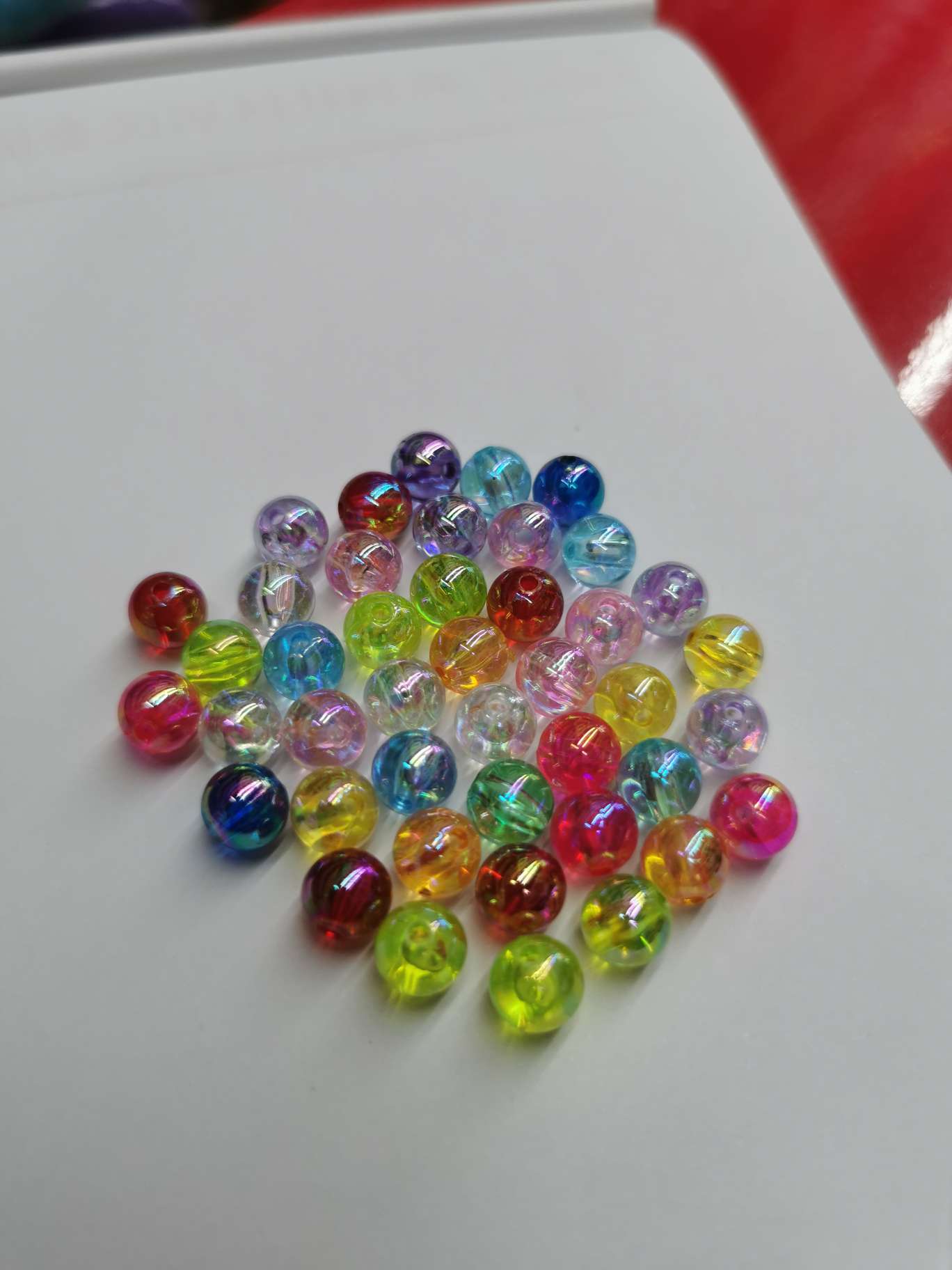 8MM yuan seven-color beads detail image 4
