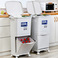 45L大容量多功能双层厨房分类垃圾桶干湿分类垃圾桶图