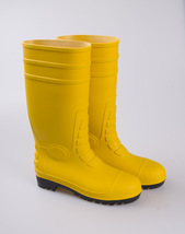 劳保雨鞋 钢头钢底强化雨靴 防砸防扎防护雨鞋 耐酸耐酸耐耐油工业雨靴