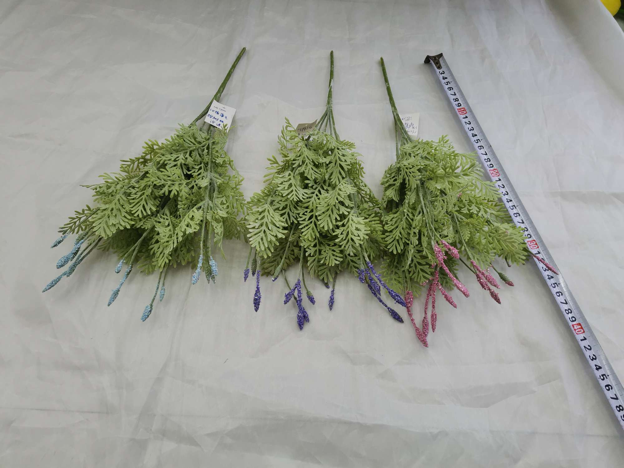 New-style simulated lavender 5-head eucalyptus branch foam simulated green plant and aquatic plant engineering flowers Specification image