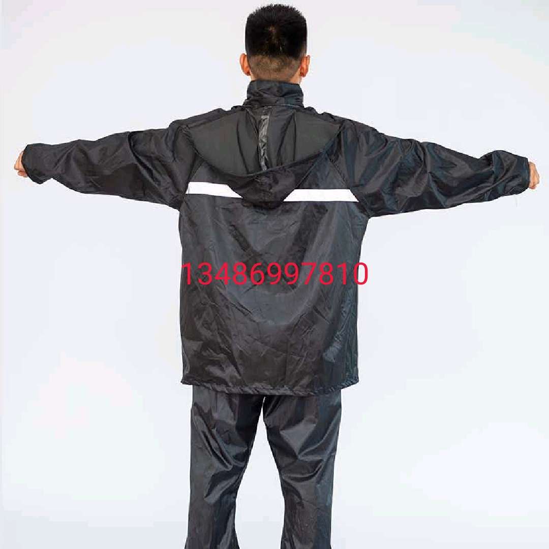 Rain poncho Rain gear Raincoat Windproof and rainproof reflective clothing Suit pants jumpsuit undefined