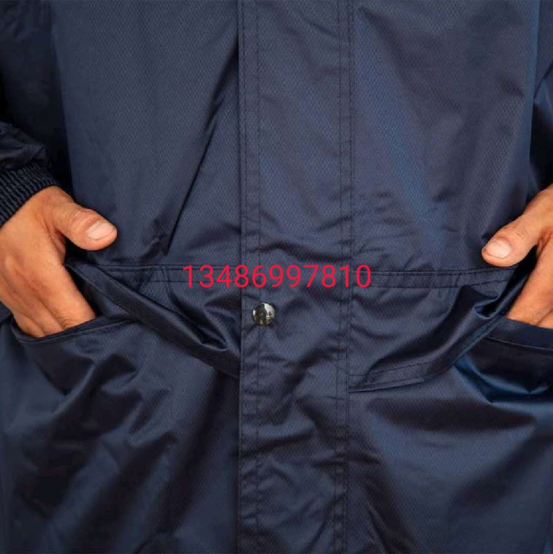 雨衣雨披套装衣服裤子反光条反光衣雨具白底实物图