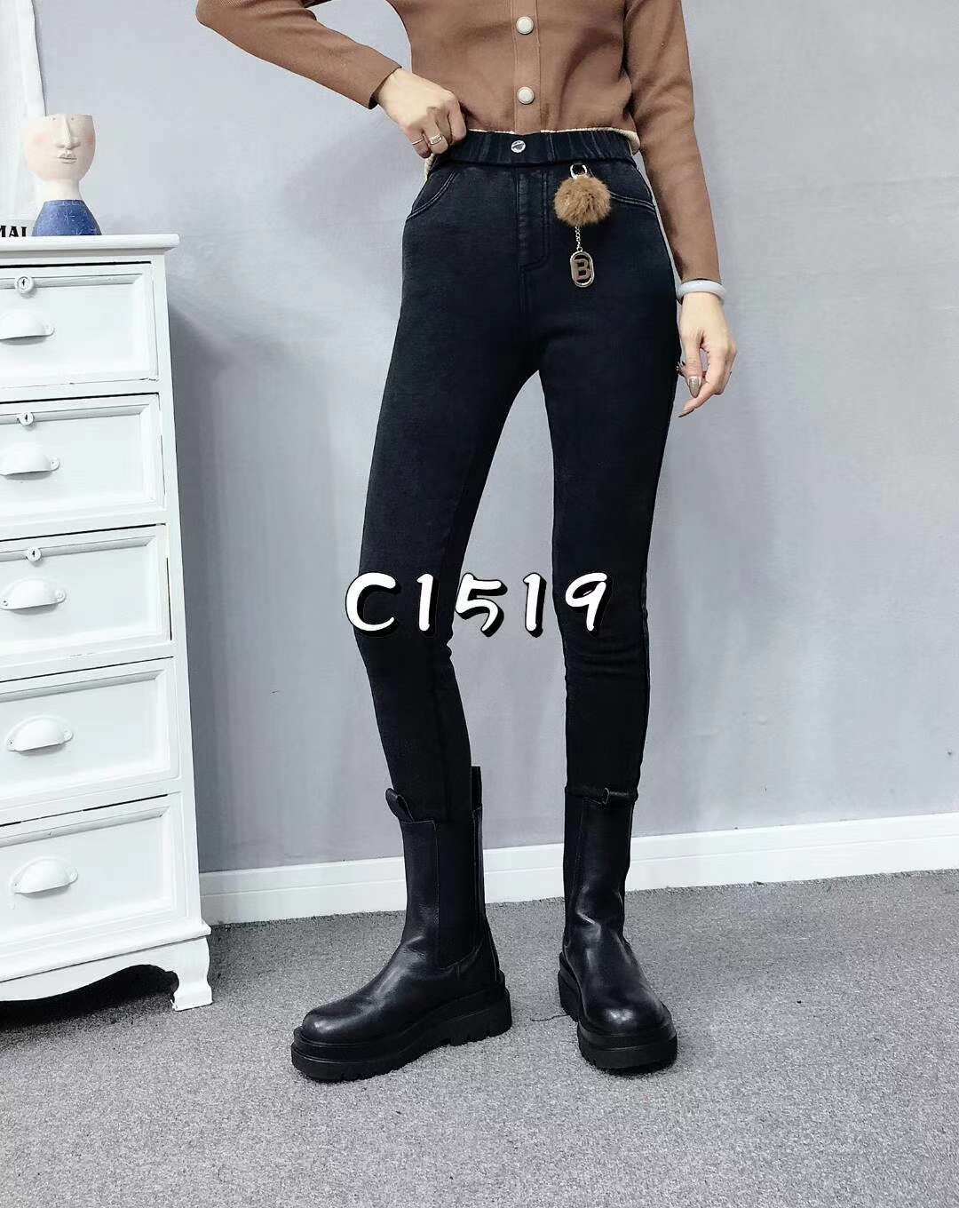 2020冬季新款加厚保暖弹力小脚裤加绒铅笔裤百搭打底裤