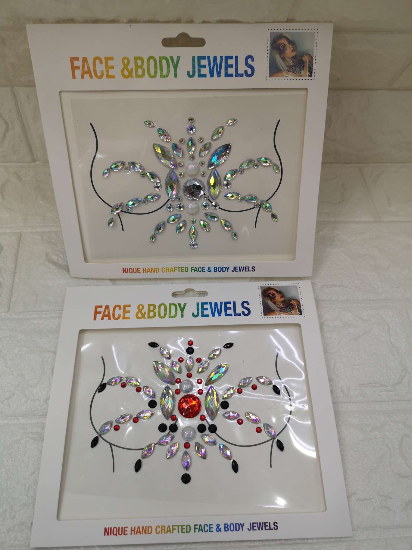 狂欢节脸贴W-6白底实物图