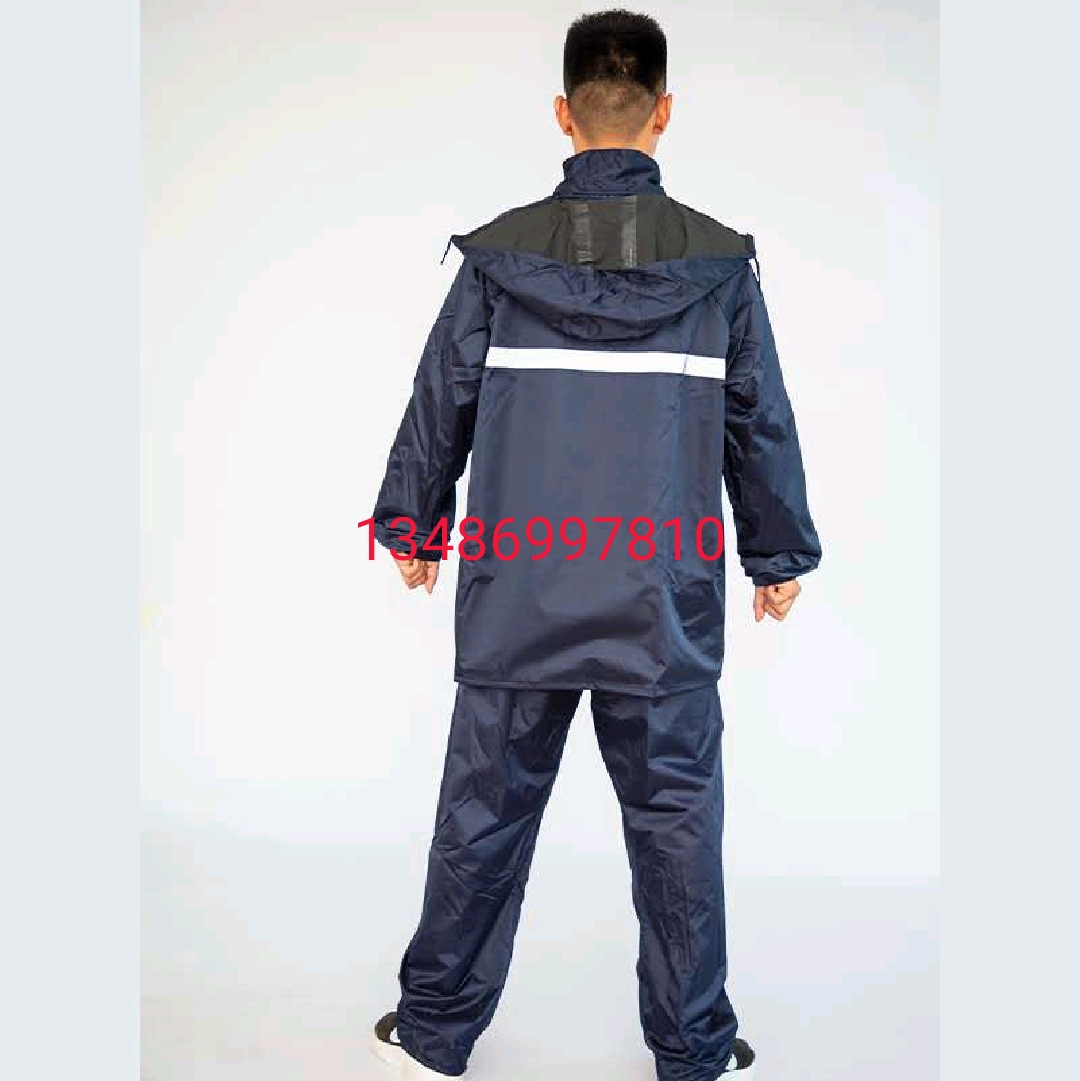 Rain poncho Rain gear Raincoat Windproof and rainproof reflective clothing Suit pants jumpsuit undefined