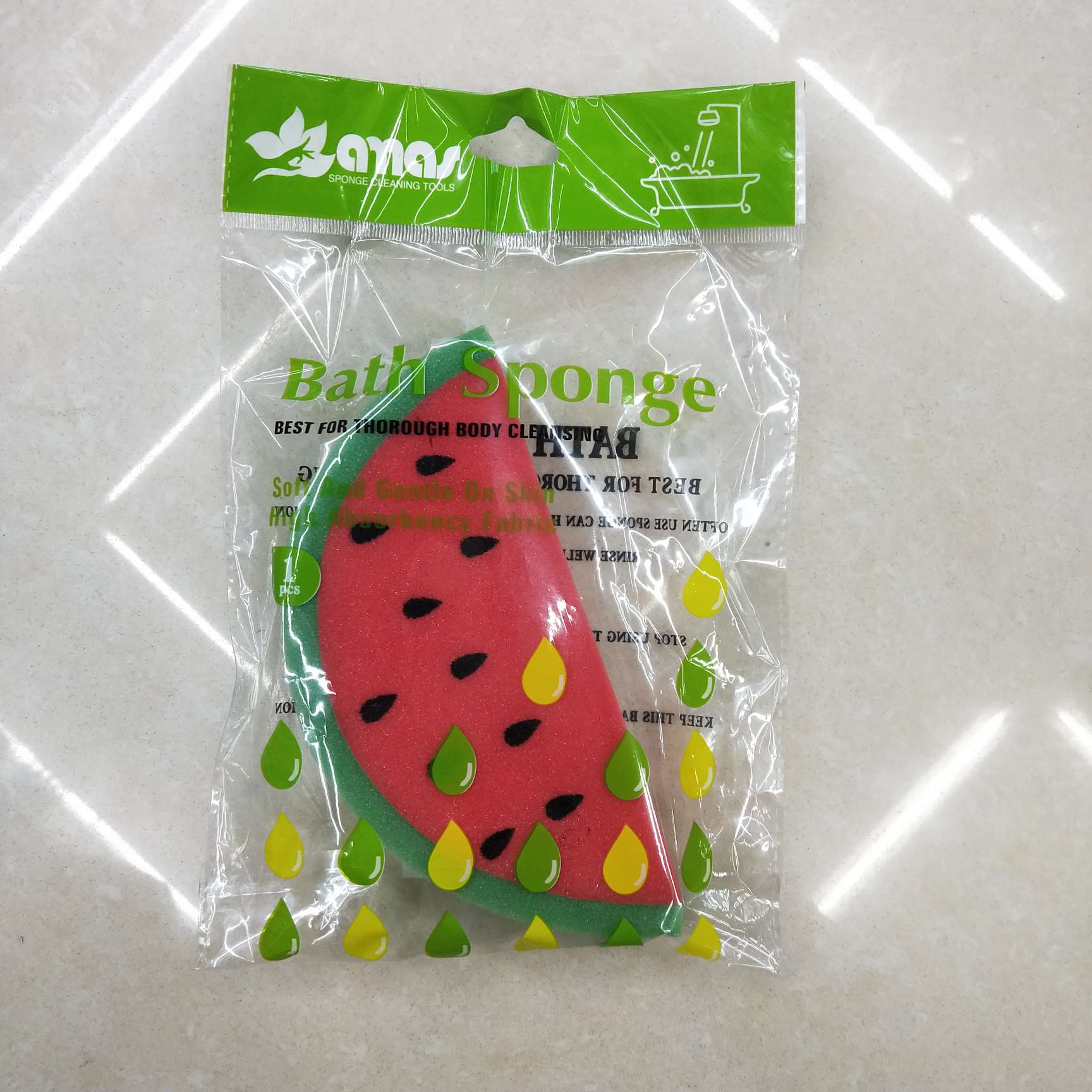 可爱水果款 多功能清洁海绵