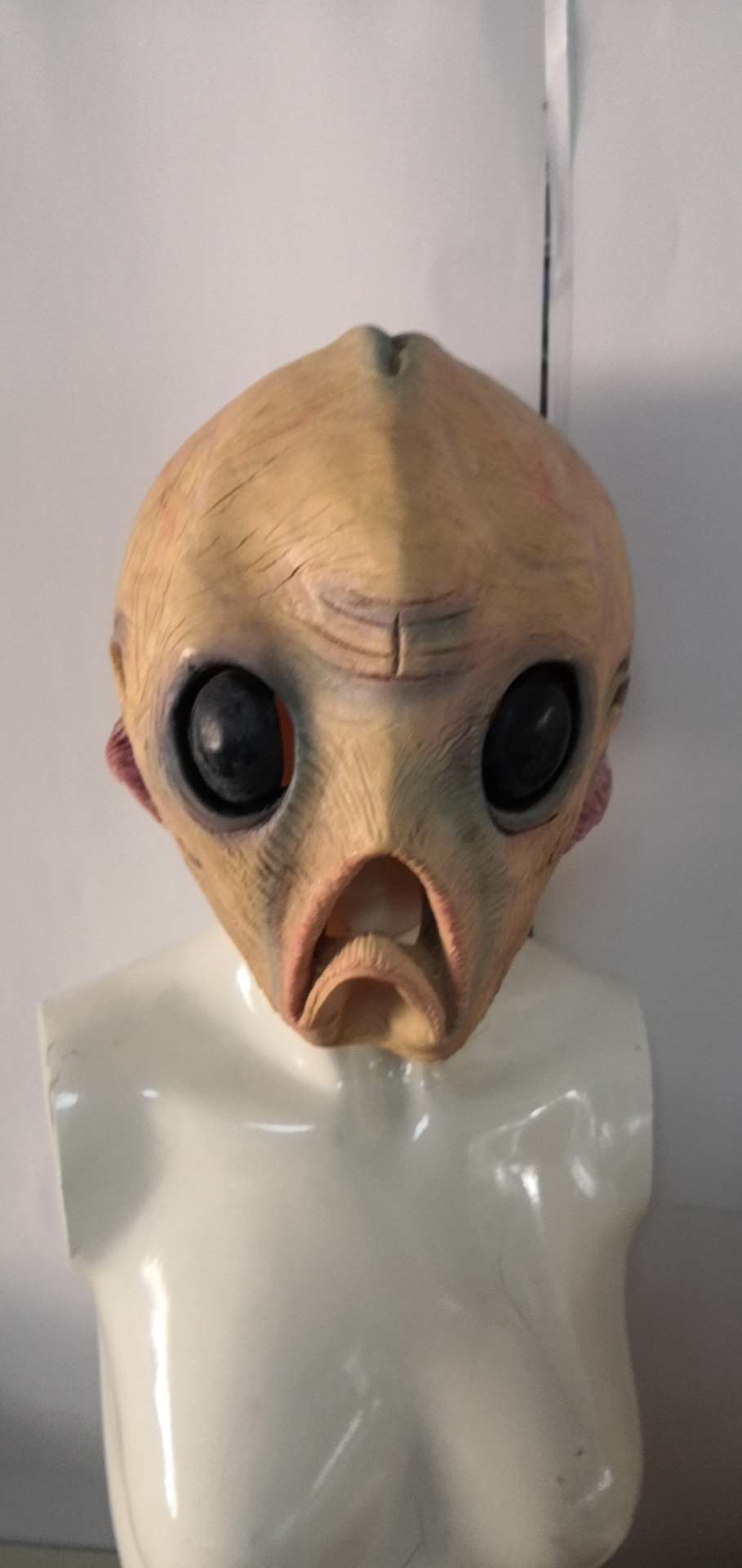 万圣节乳胶外星人面具搞怪面具狂欢夜恐怖吓人面具产品图