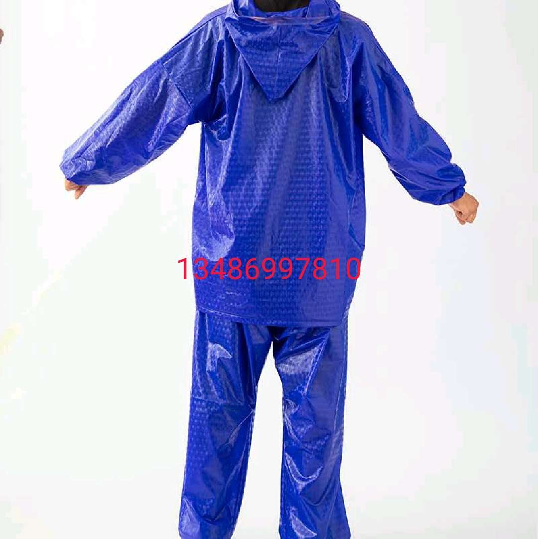 Rain poncho Rain gear Raincoat Windproof and rainproof reflective clothing Suit pants jumpsuit undefined