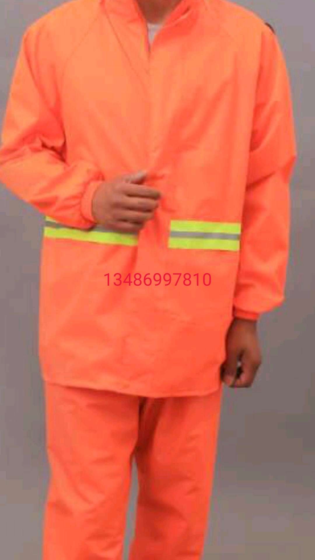 雨衣雨披套装衣服裤子反光条反光衣雨具详情图15