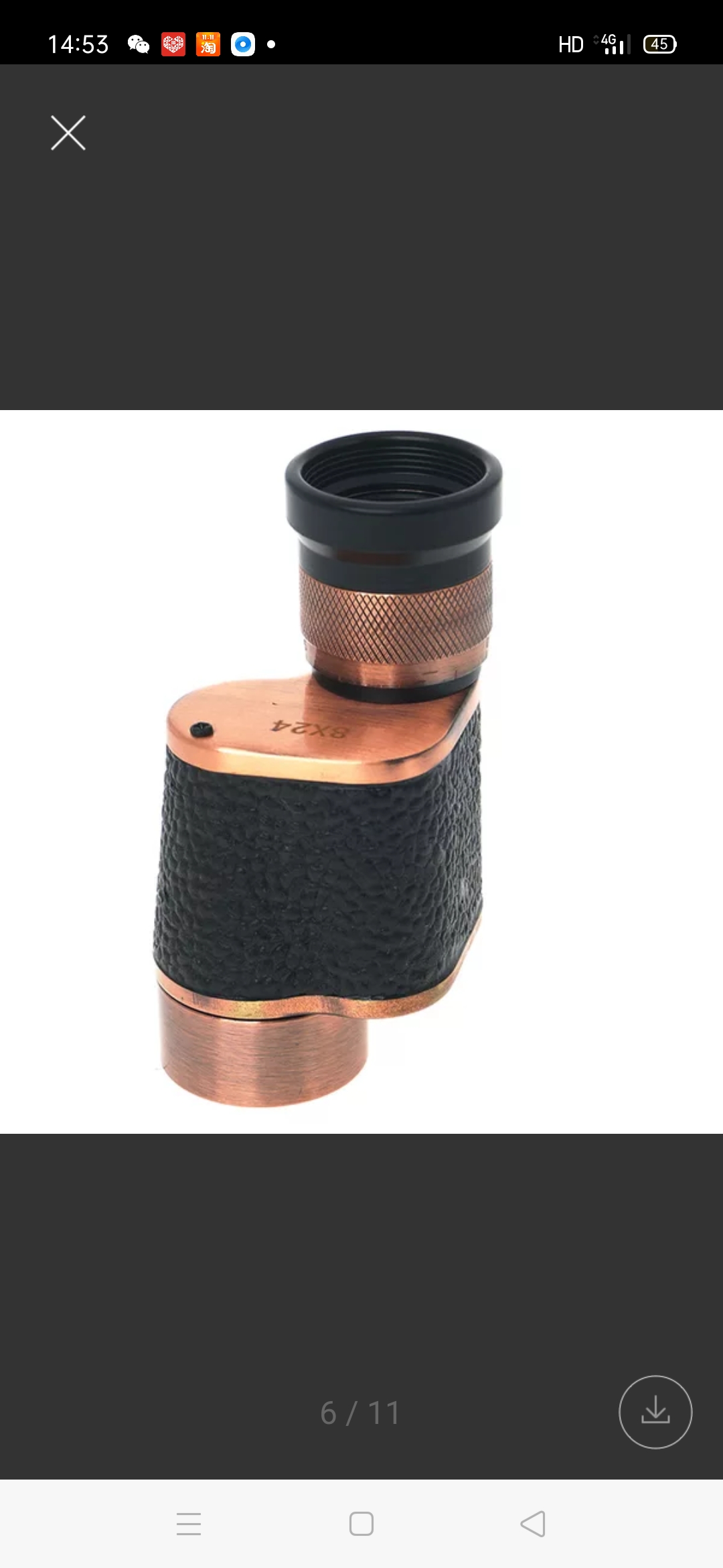 منظار محمول محمول عالي الوضوح من طراز AX8D في براميل معدني كامل detail image 3