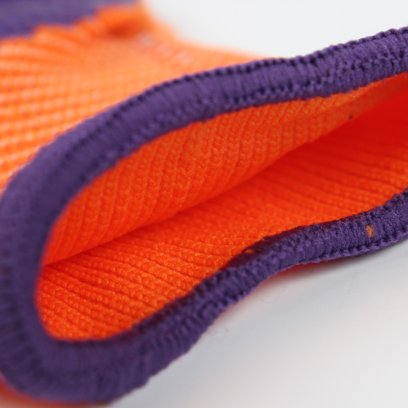 劳保手套 丁腈半挂浸胶手套 13针尼龙半胶防护胶皮手套细节图