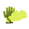 劳保手套 13针荧光尼龙点塑手套 加厚加大防滑耐磨荧光绿尼龙线pvc点珠手套劳保用品图