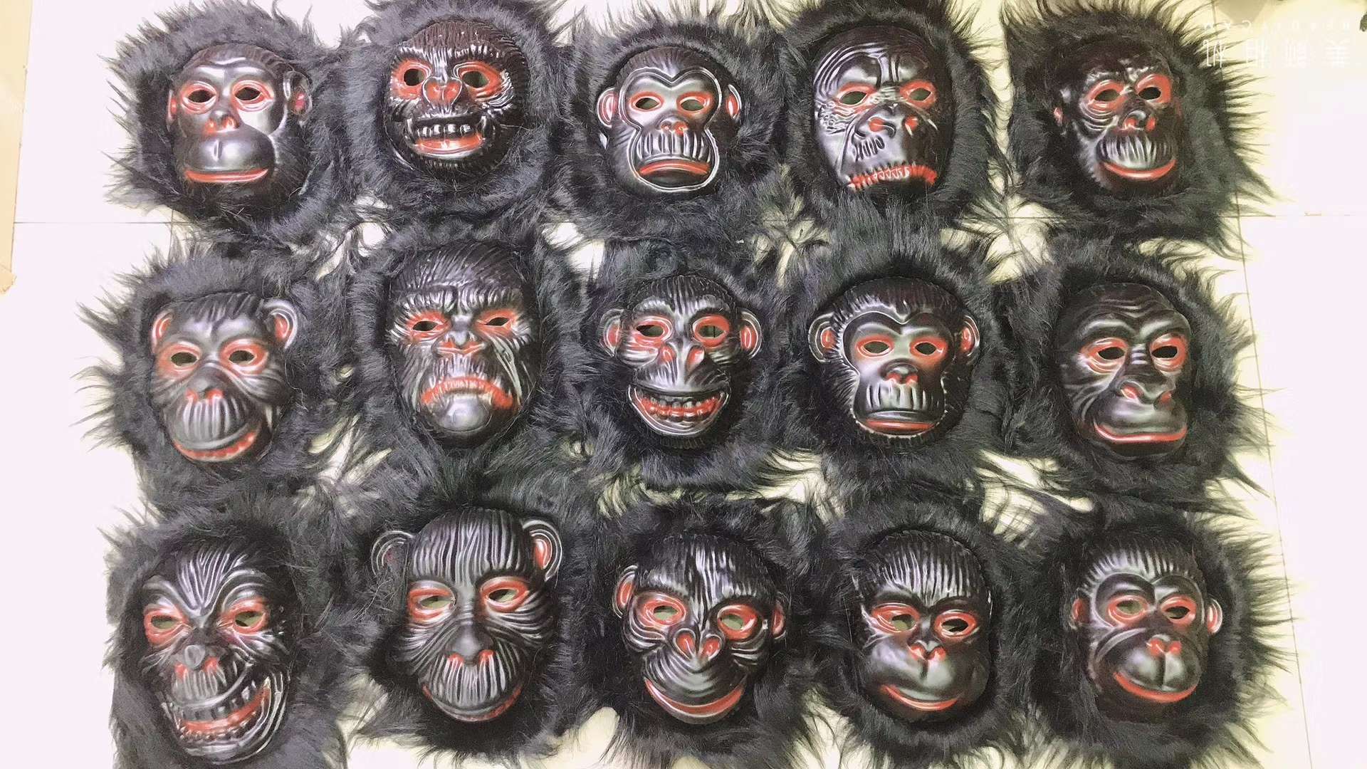 带毛猩猩面具EVA动物猩猩面具