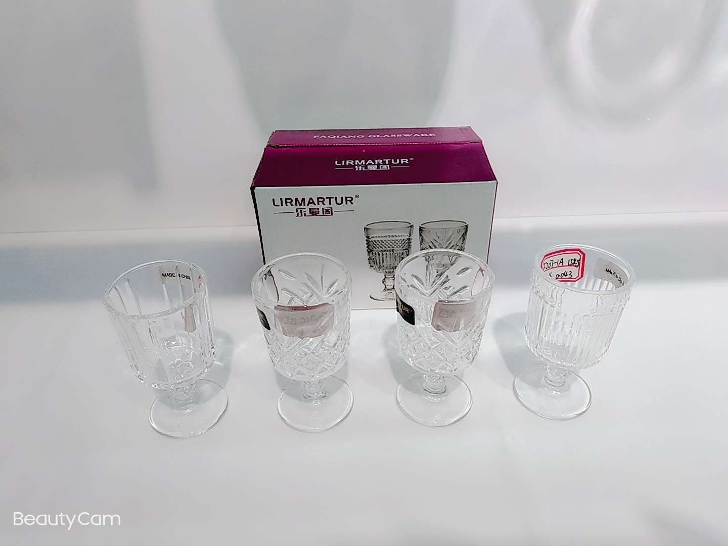 Factory direct sales of small glass wine glasses F207