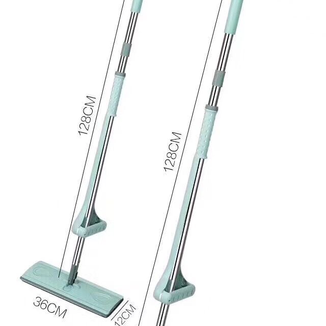 Hand-free flat mop, 42CM long, with scraper, rotating mop, suitable for both dry and wet use at home, tile, floor, wood board, lazy person Application Scenario