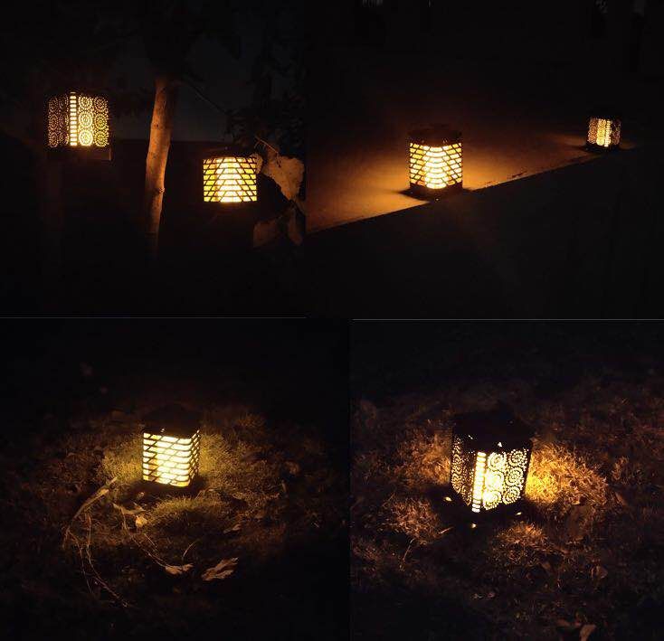 Flaming courtyard lamp thumbnail