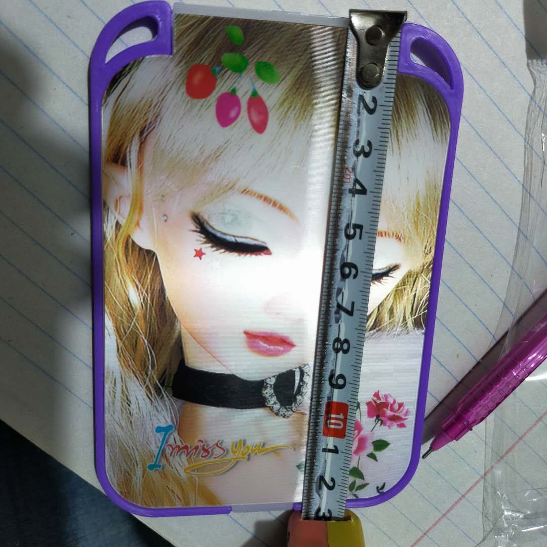 化妆镜，娃娃镜白底实物图