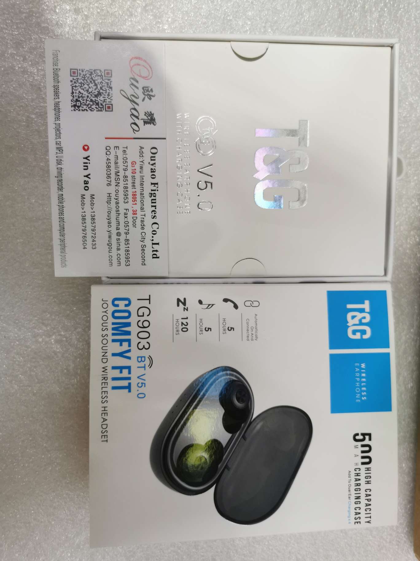 TG903 Bluetooth headset, black, white thumbnail