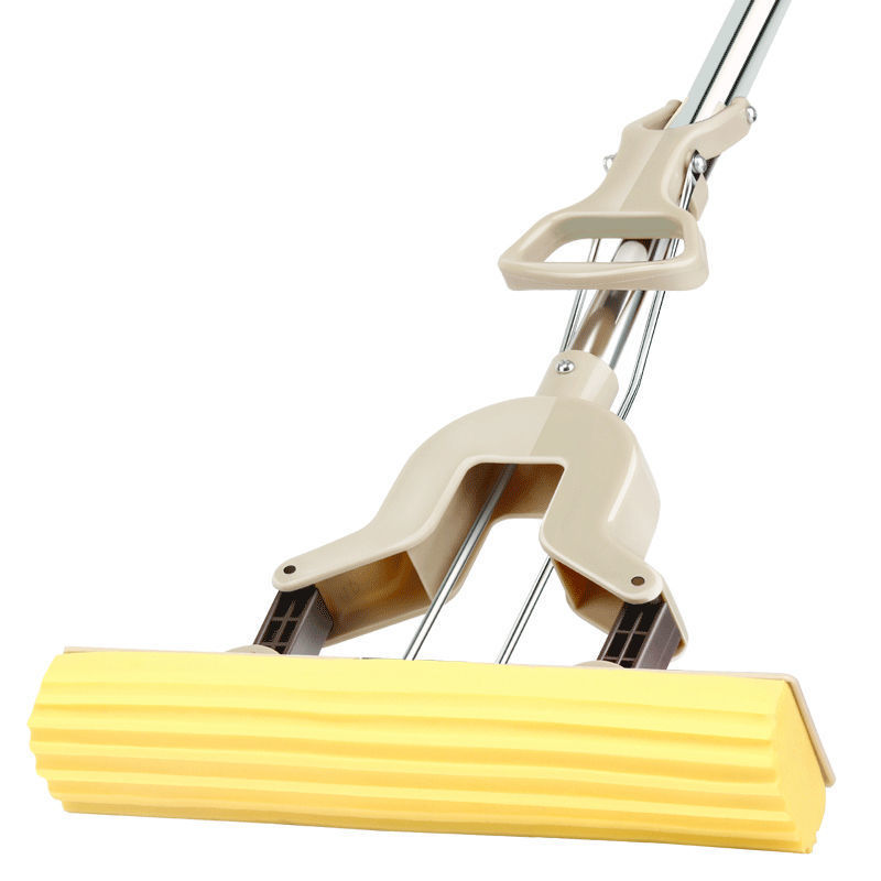 Jiabang hand-held mop, bit sponge mop, folding water-squeezing household rubber cotton mop head, no need for hand washing, lazy water-absorbing mop Application Scenario