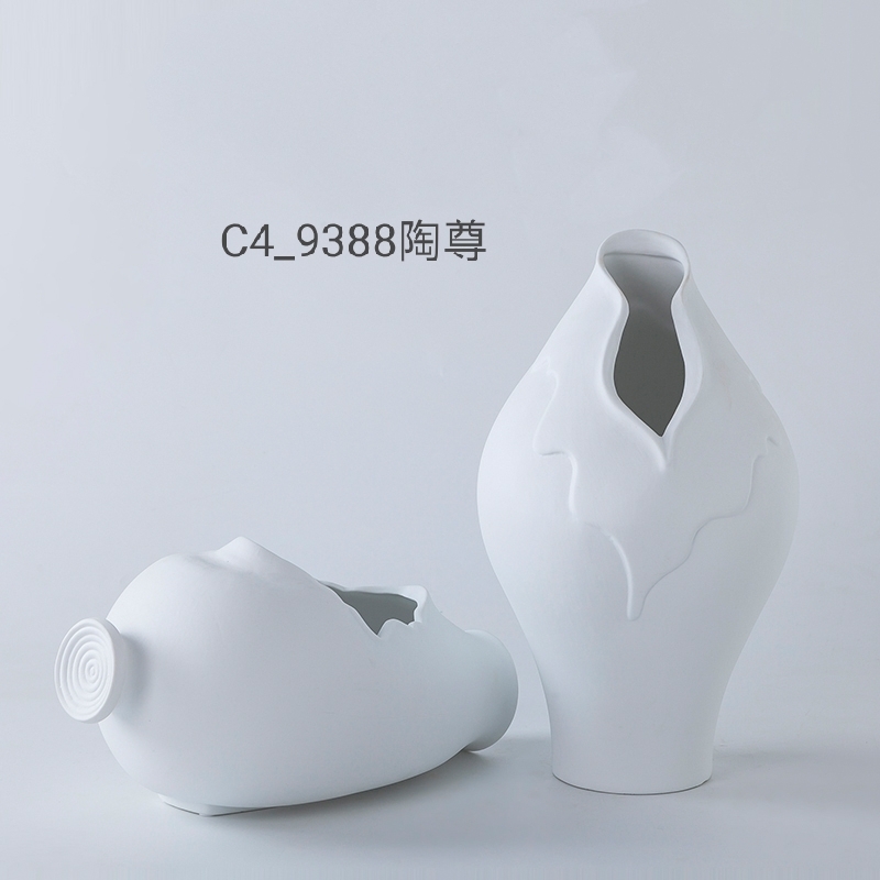 景德镇厂家直销新中式后现代陶瓷家居软装饰品创意客厅电视柜玄关摆设样板房摆件