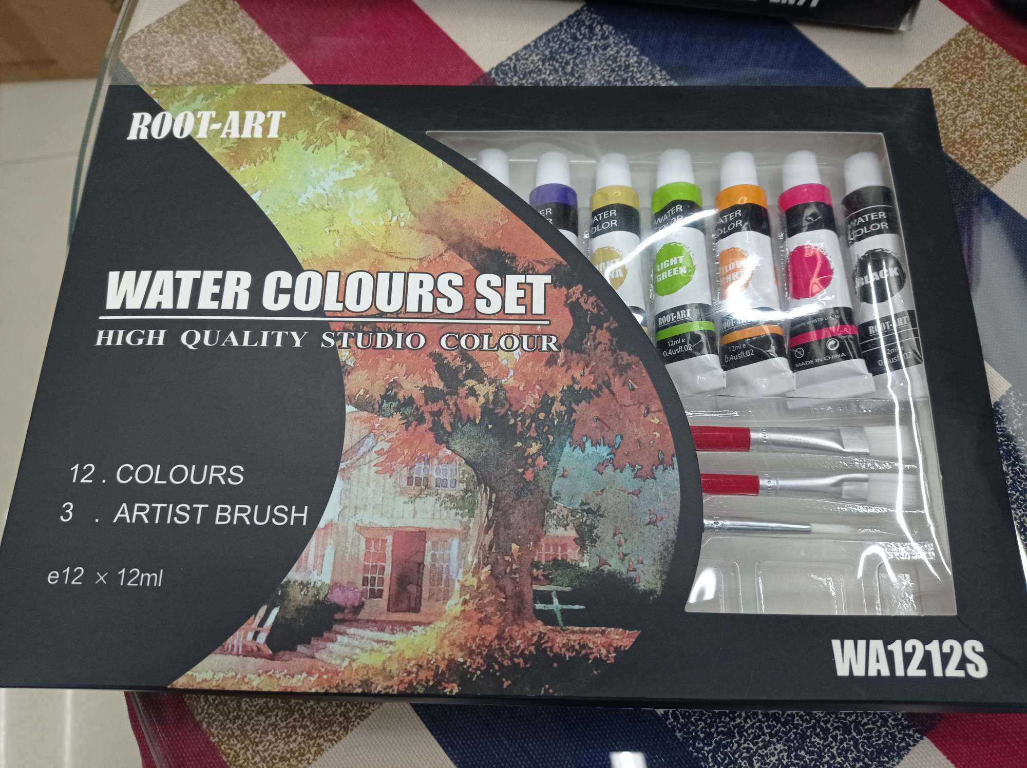 Rote Art Supplies Student Stationery Office Culture Art Calligraphy Drawing Supplies Art Pigments 12 Colors 12Ml Art Pigments 1