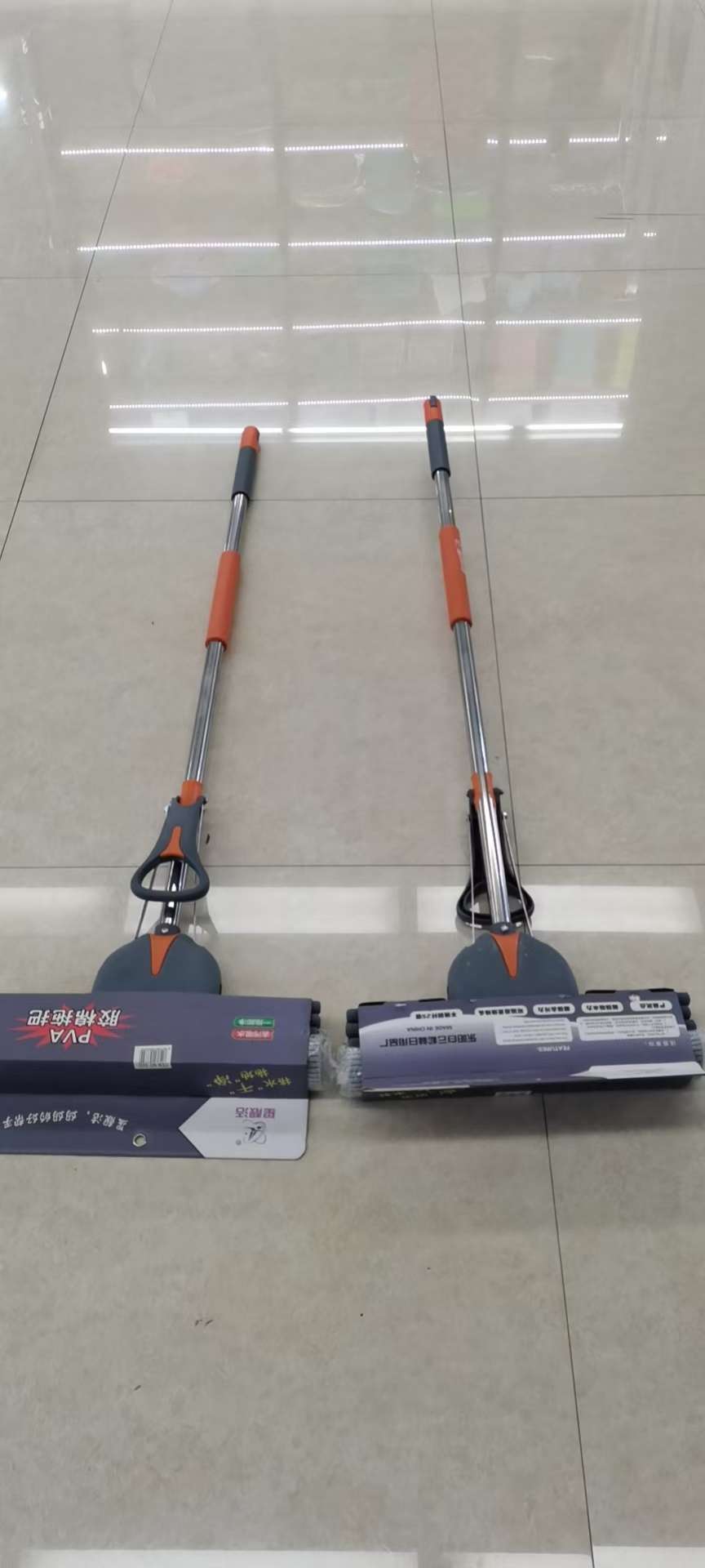 Yujie sponge mop, a household lazy person's one-mop clean, water-absorbing rubber cotton roller mop head, large-sized dry and wet dual-purpose mop