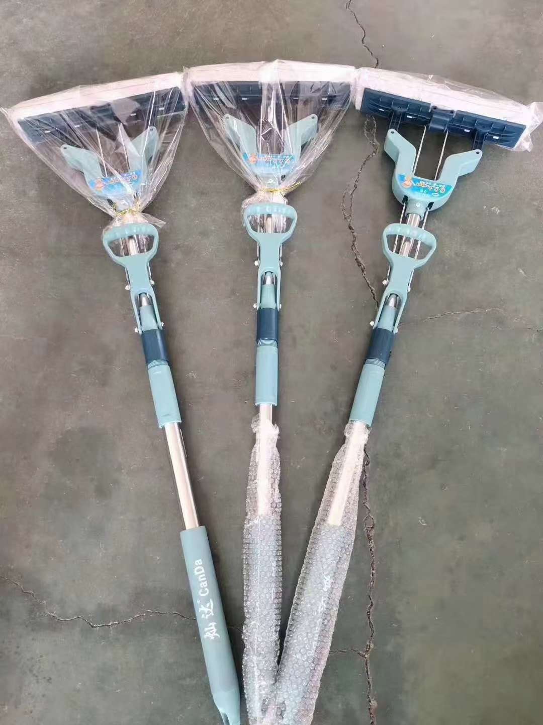 Jiabang hand-held mop, bit sponge mop, folding water-squeezing household rubber cotton mop head, no need for hand washing, lazy water-absorbing mop