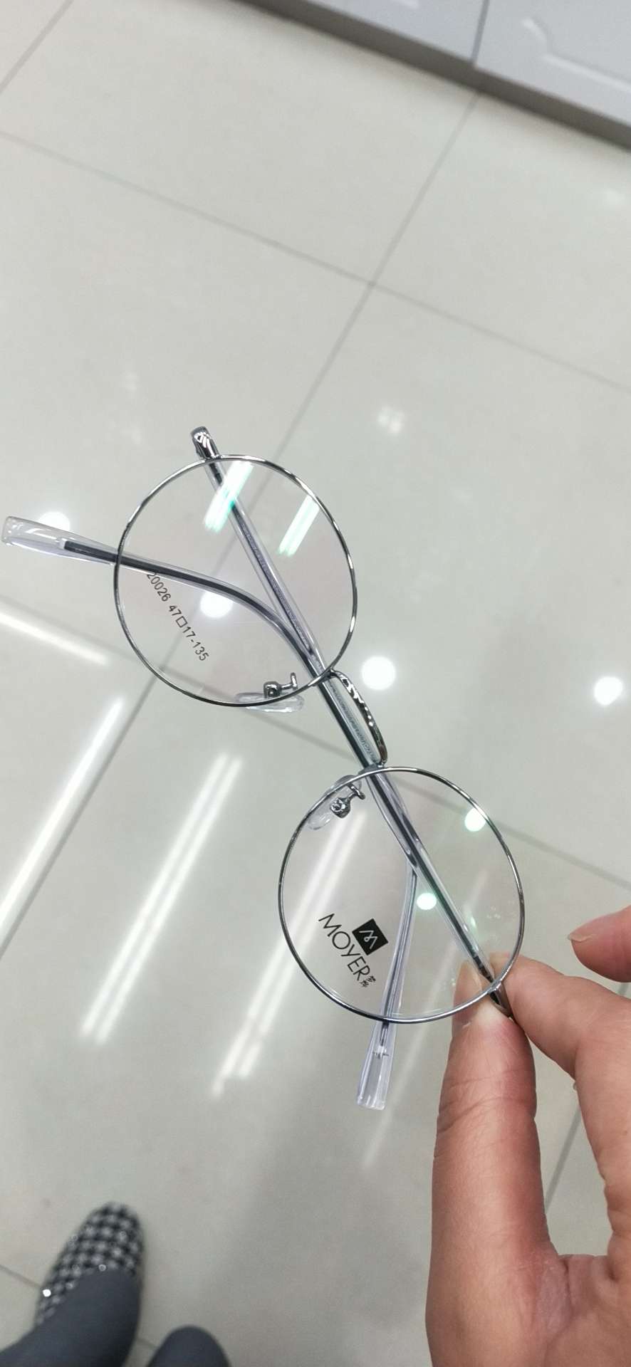 镜框时尚潮流前线水晶腿光学镜框图