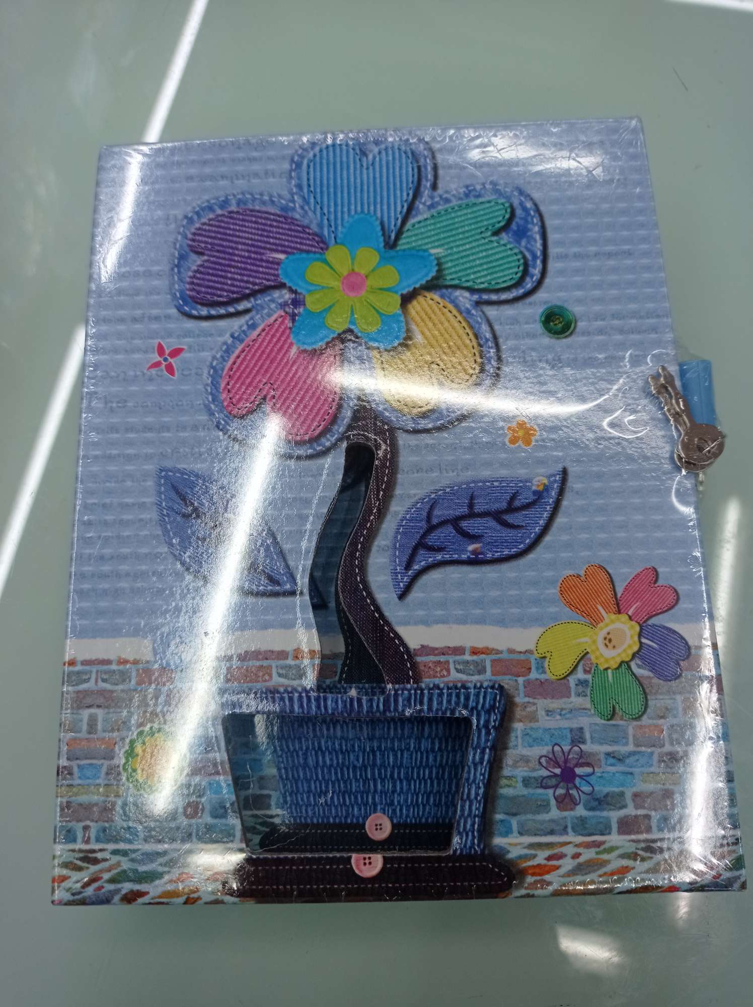 Thousand Yu Culture Office Culture Paper Products This Book Beautiful Cartoon Blue Plant Notebook Notepad